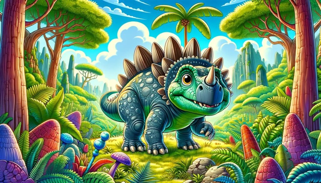 How to Draw Cartoon Ankylosaurus