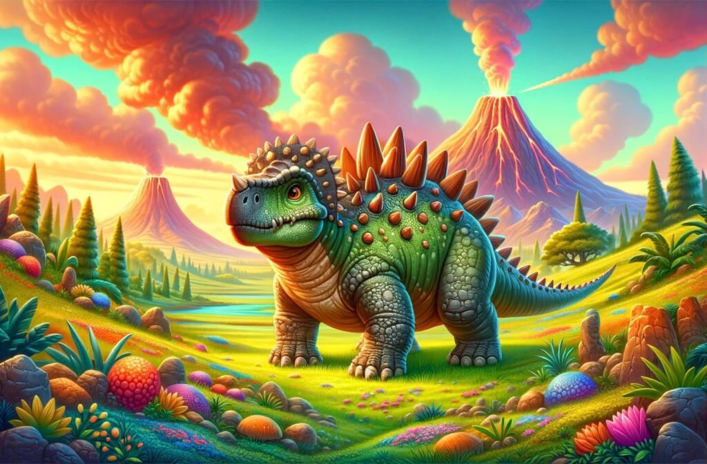Cartoon Ankylosaurus